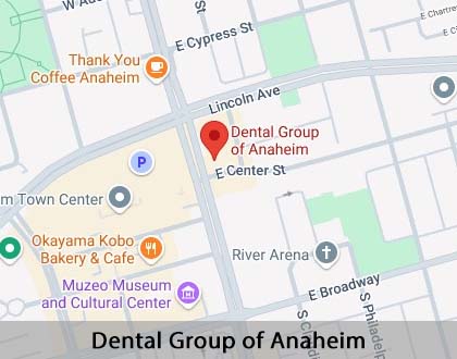 Map image for Dental Restorations in Anaheim, CA